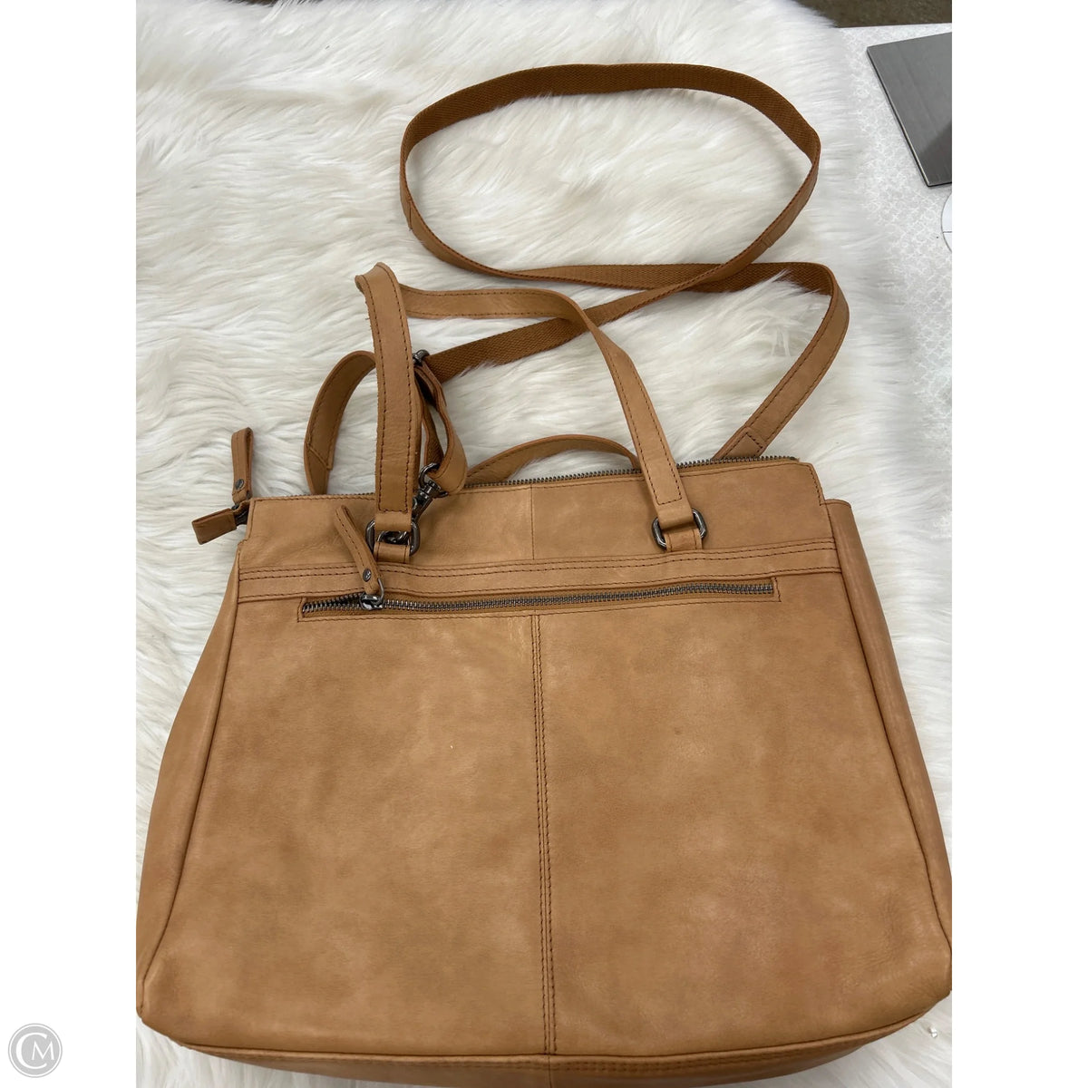 Handbag Leather By Cmc, Size: Medium