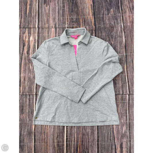 Top Long Sleeve Designer By Lilly Pulitzer In Grey, Size: Xs