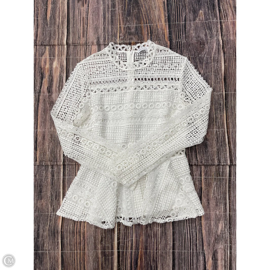 Top Long Sleeve By Endless Rose In White, Size: S