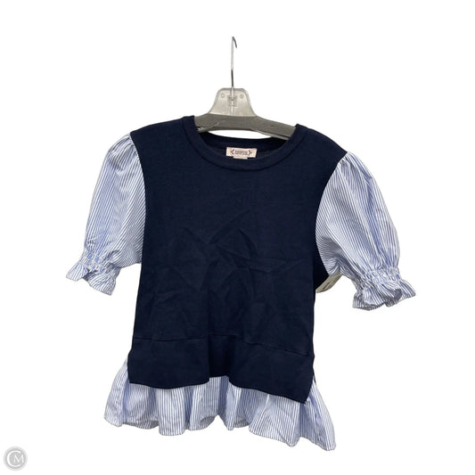 Top Short Sleeve By Nanette By Nanette Lepore In Blue, Size: M