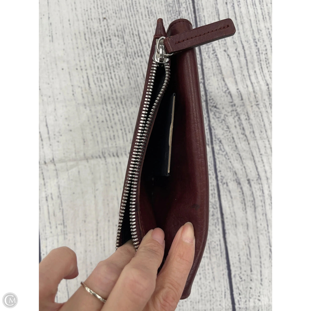 Wallet Leather By Cma, Size: Large