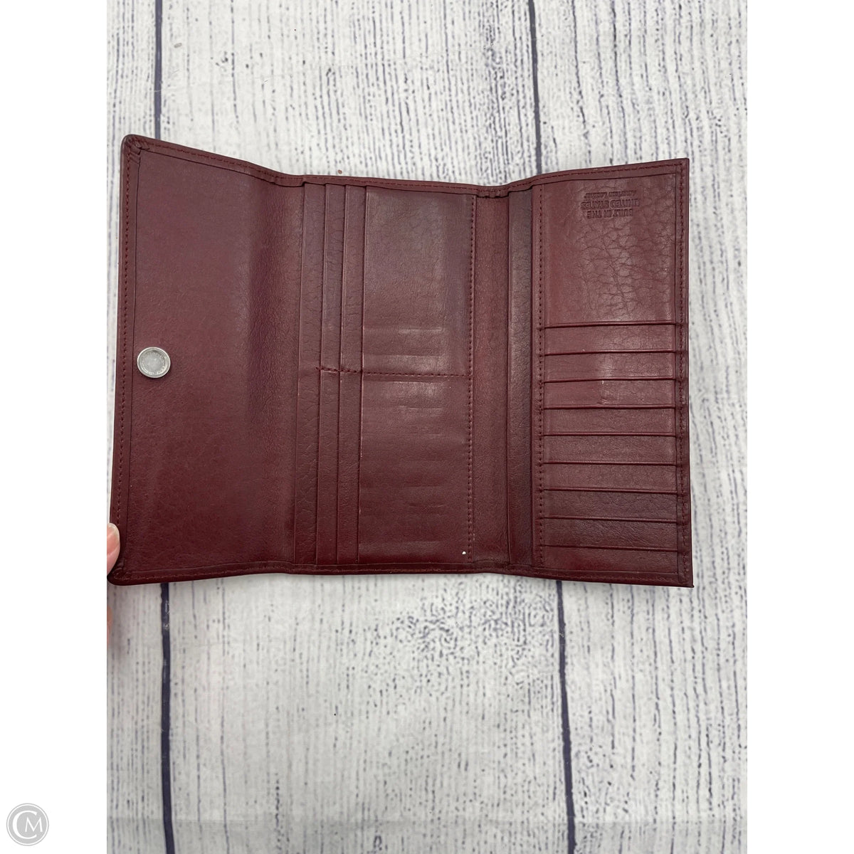 Wallet Leather By Cma, Size: Large