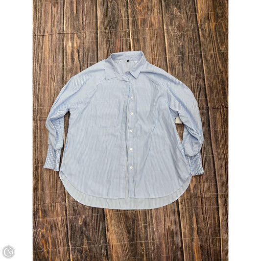 Top Long Sleeve By Clothes Mentor In Blue, Size: Xl
