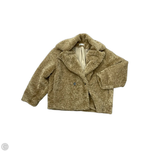 Coat Faux Fur & Sherpa By 89th And Madison In Brown, Size: L