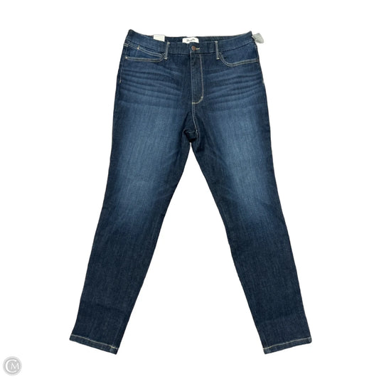Jeans Skinny By Wrangler In Blue Denim, Size: 18