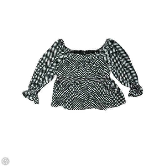 Top Long Sleeve By Torrid In Polkadot Pattern, Size: 4x
