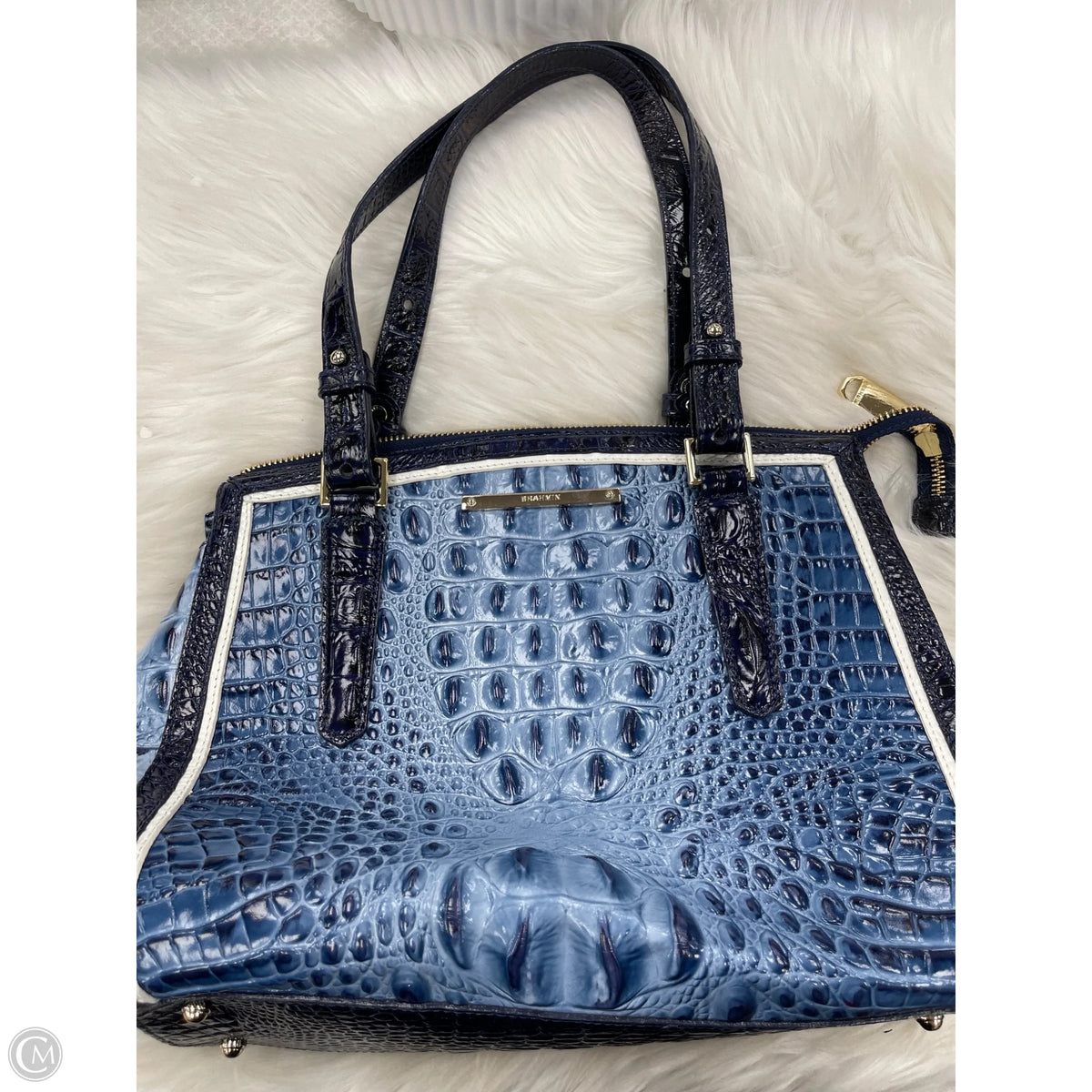 Handbag Designer By Brahmin, Size: Medium