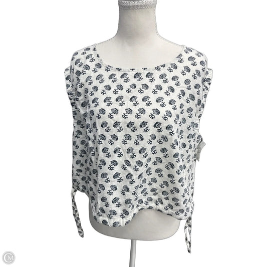 Top Sleeveless By Banana Republic In White, Size: M