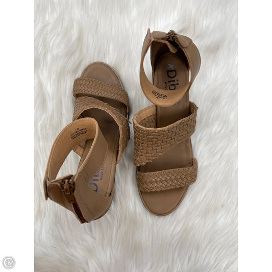 Sandals Heels Block By Diba In Brown, Size: 7