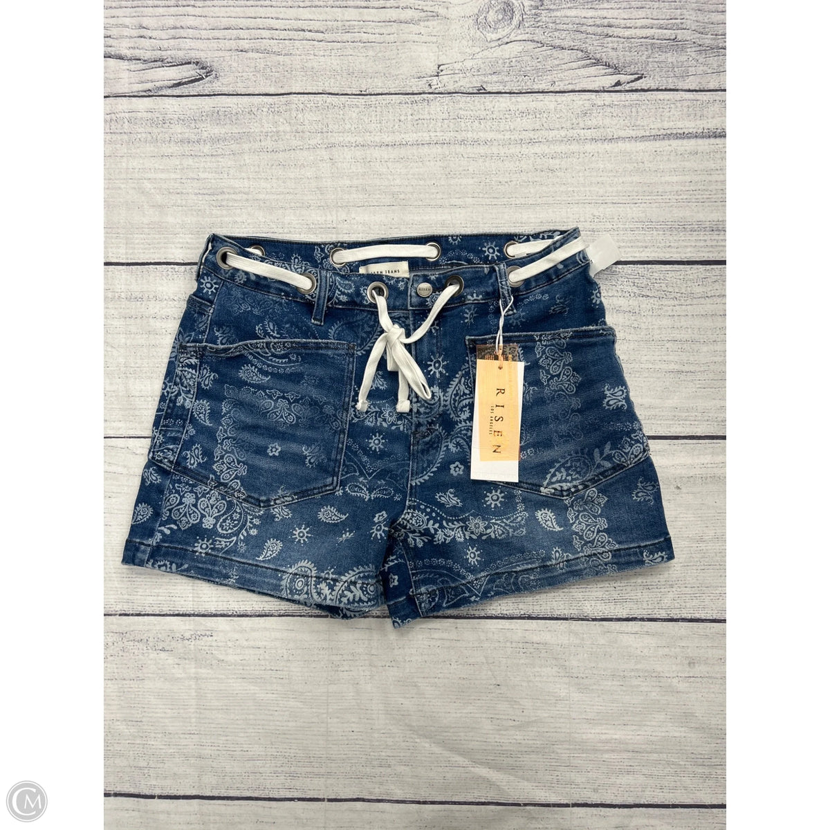 Shorts By Risen In Blue Denim, Size: Xl
