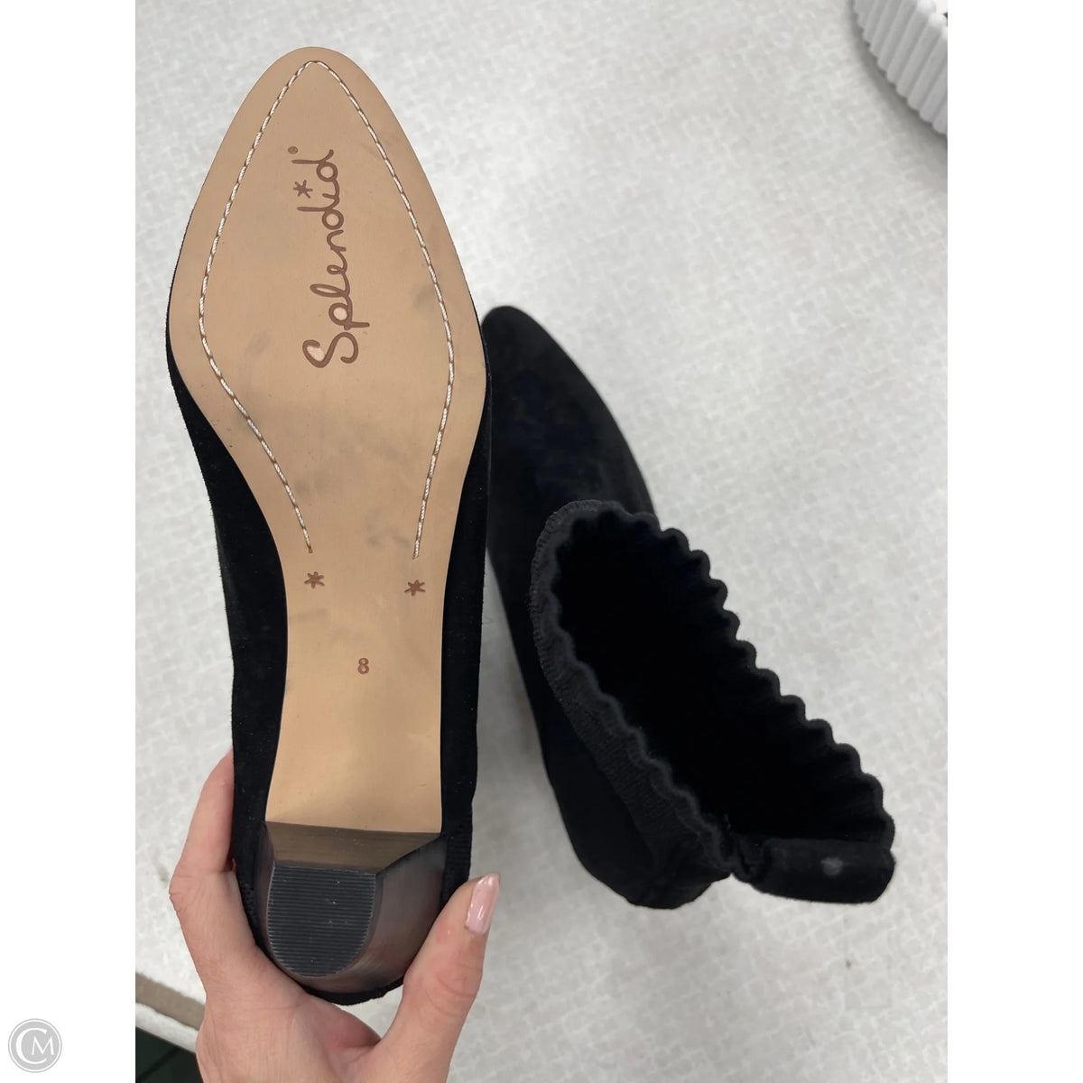 Boots Ankle Heels By Splendid In Black, Size: 8
