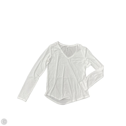 Athletic Top Long Sleeve Crewneck By Zyia In White, Size: M