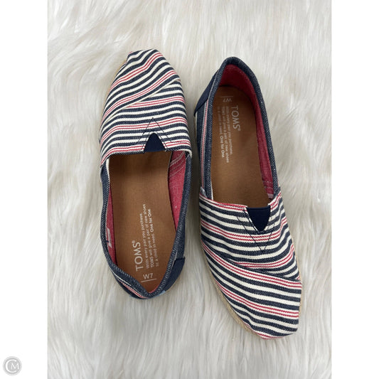 Shoes Flats By Toms In Blue, Size: 7
