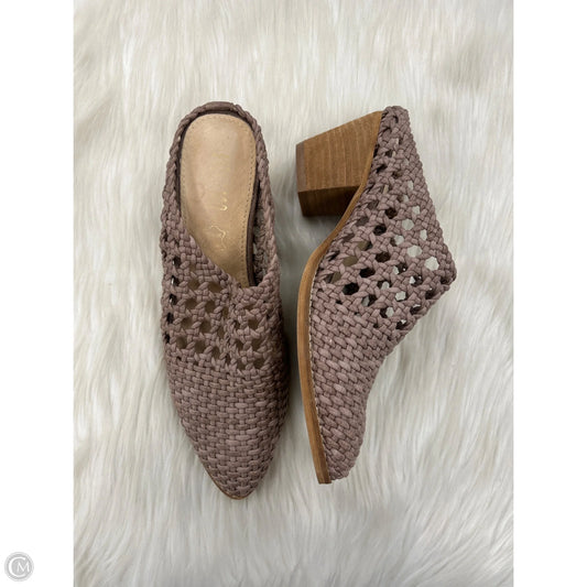 Shoes Heels Block By Clothes Mentor In Taupe, Size: 7