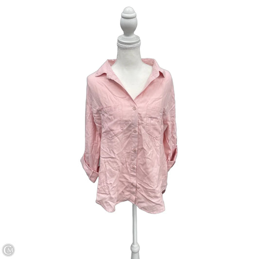 Top Long Sleeve By Velvet Heart In Pink, Size: M