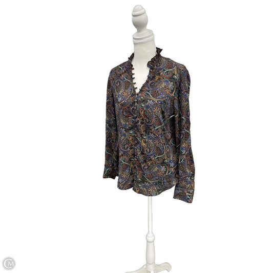 Top Long Sleeve By Express In Black, Size: S