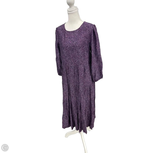Dress Casual Maxi By J. Jill In Purple, Size: S