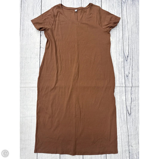 Dress Casual Maxi By Old Navy In Brown, Size: 4x