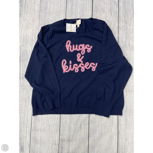 Sweater By Zac And Rachel In Blue, Size: 3x