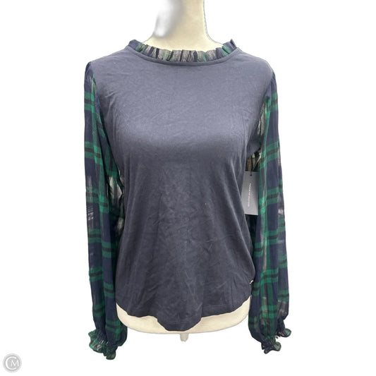 Top Long Sleeve By Tommy Hilfiger In Blue & Green, Size: S