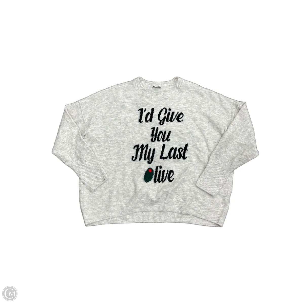 Sweater By Cece In Grey, Size: Xl
