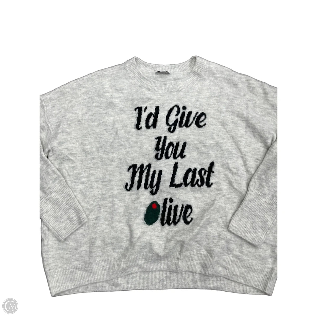 Sweater By Cece In Grey, Size: Xl