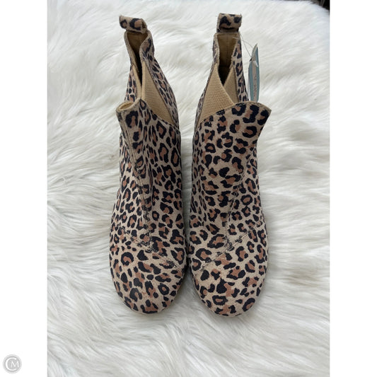 Boots Ankle Heels By Toms In Animal Print, Size: 8.5