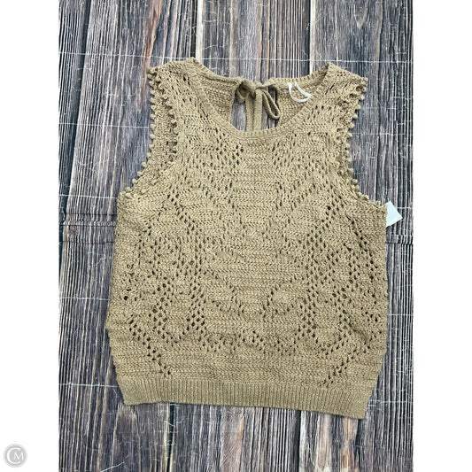 Top Sleeveless By Anthropologie In Brown, Size: M