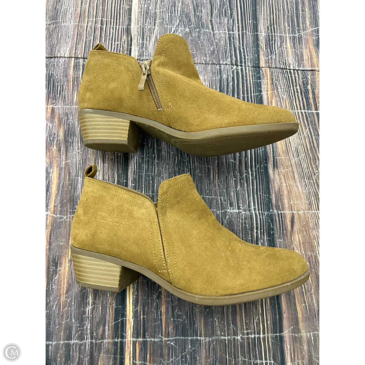 Boots Ankle Heels By Torrid In Brown, Size: 9