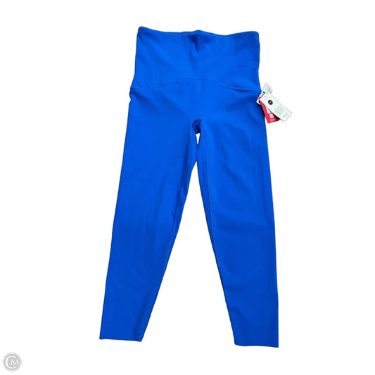 Athletic Leggings By Spanx In Blue, Size: L