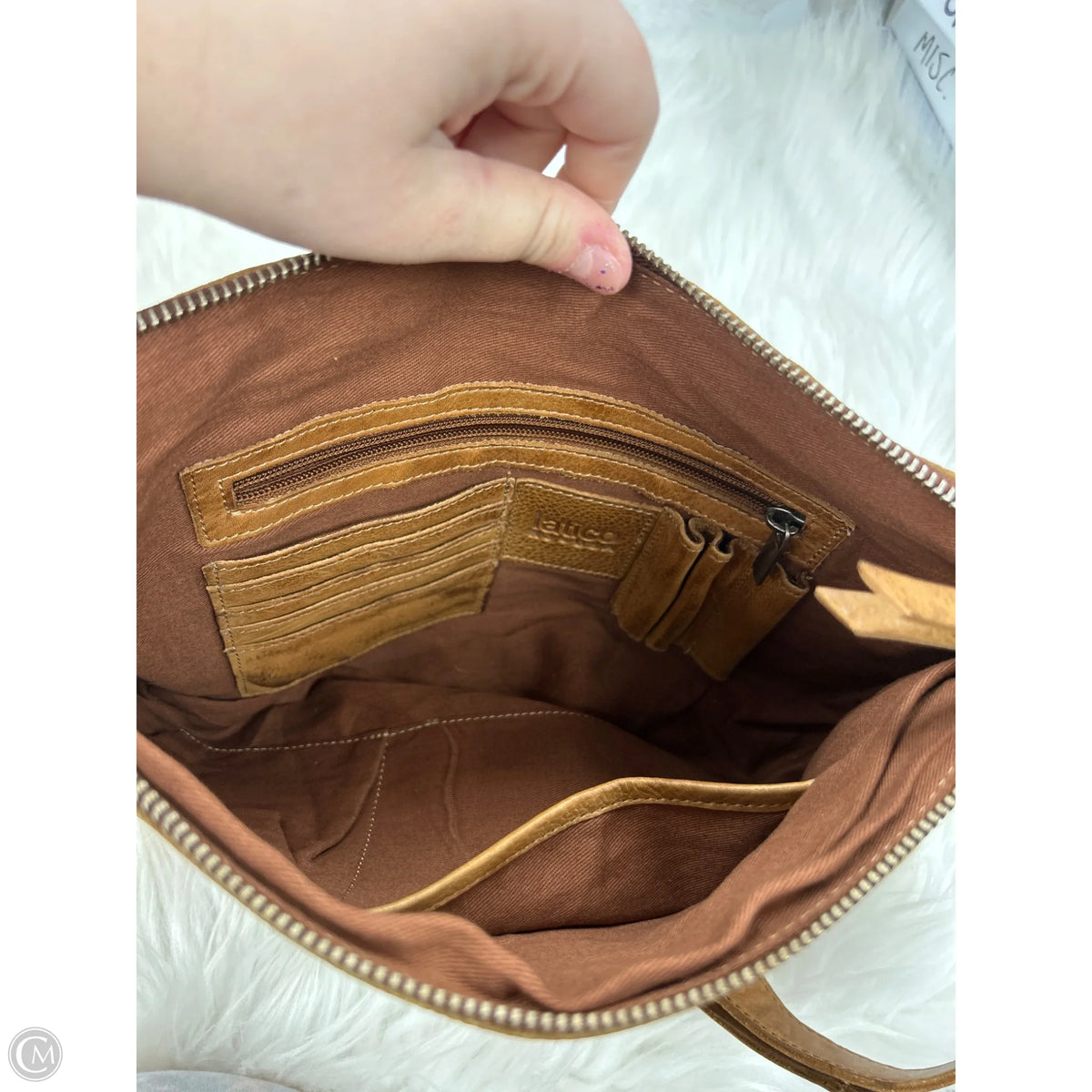Crossbody Leather By Latico, Size: Medium