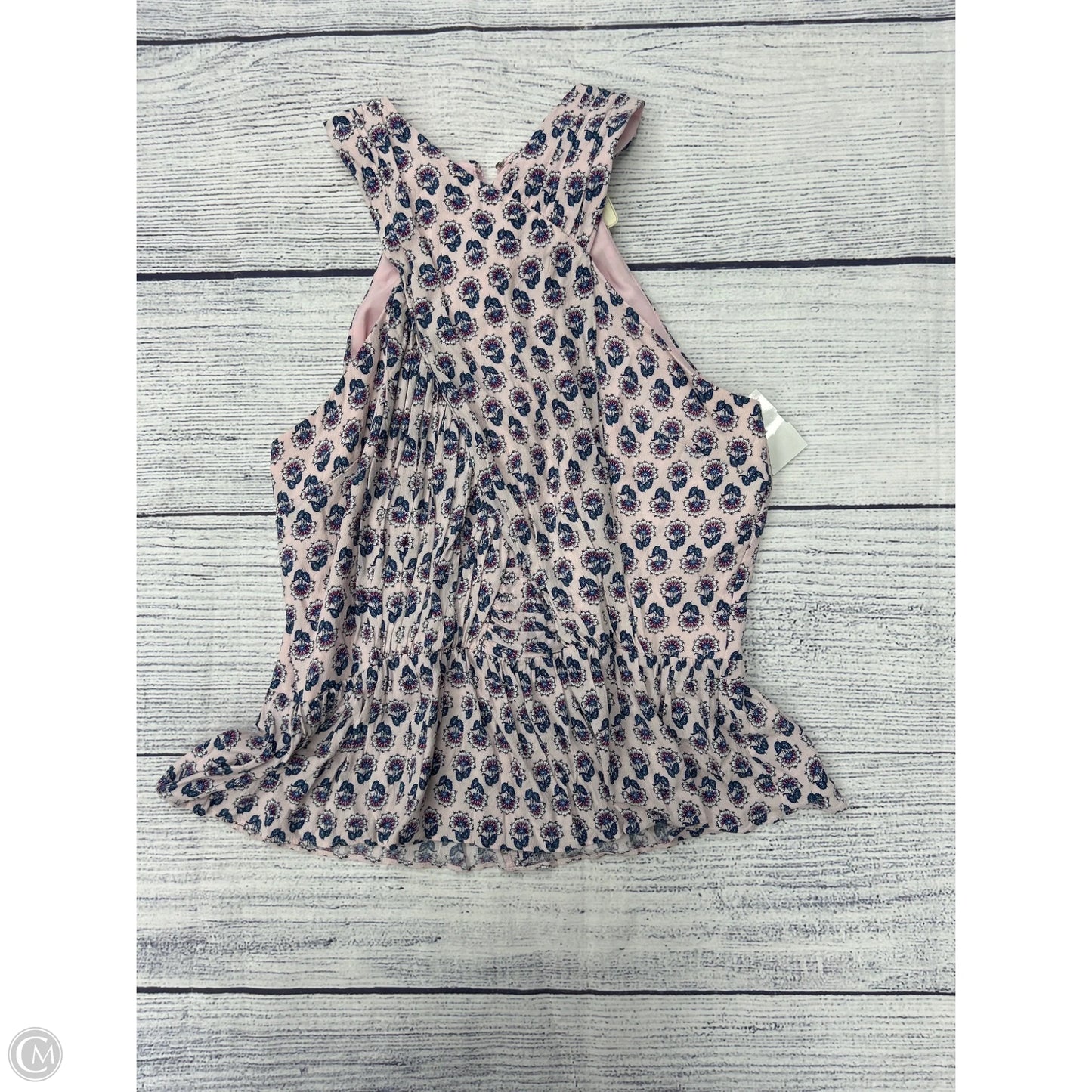 Top Sleeveless By Loft In Pink, Size: M