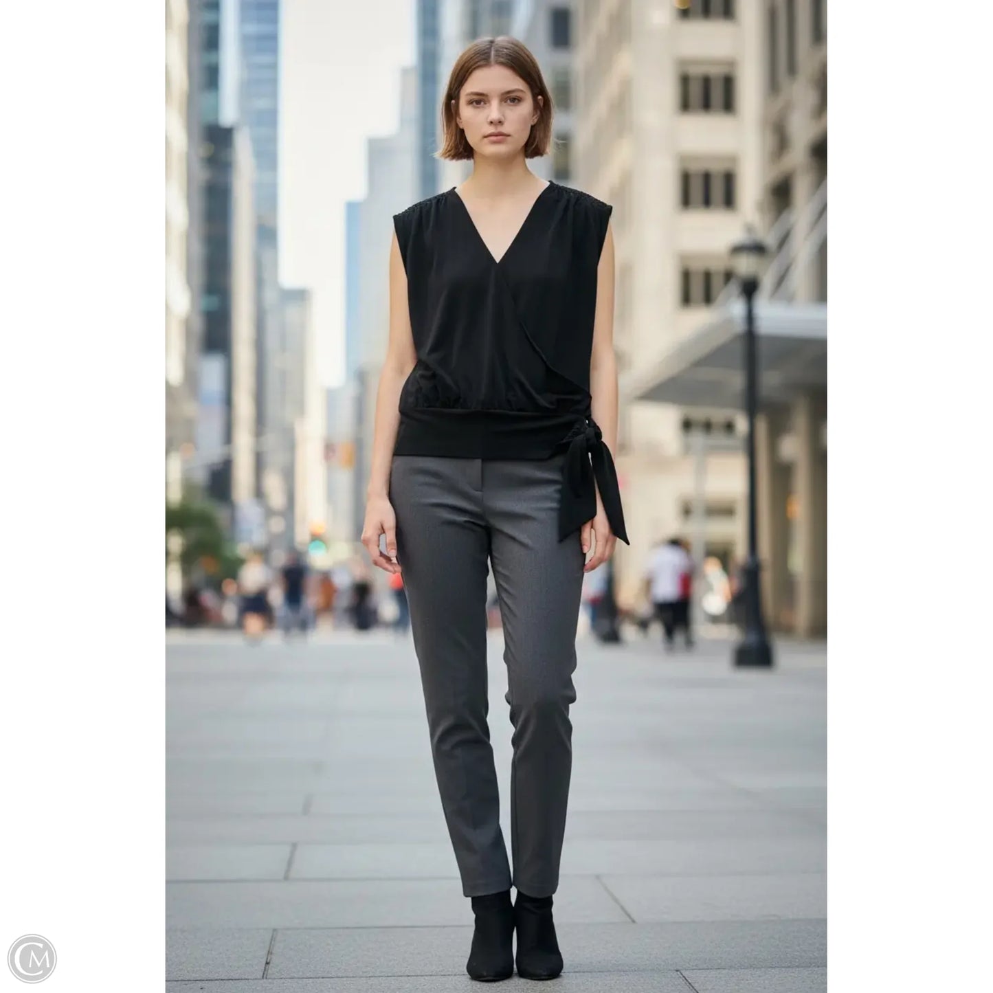 Top Sleeveless By Inc In Black, Size: M