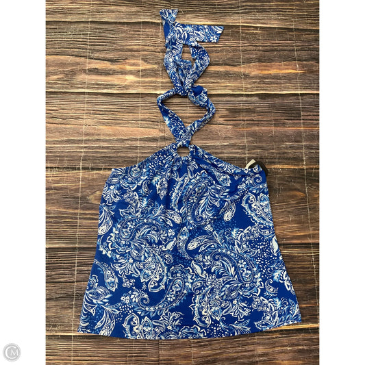 Top Sleeveless By Cece In Blue, Size: M