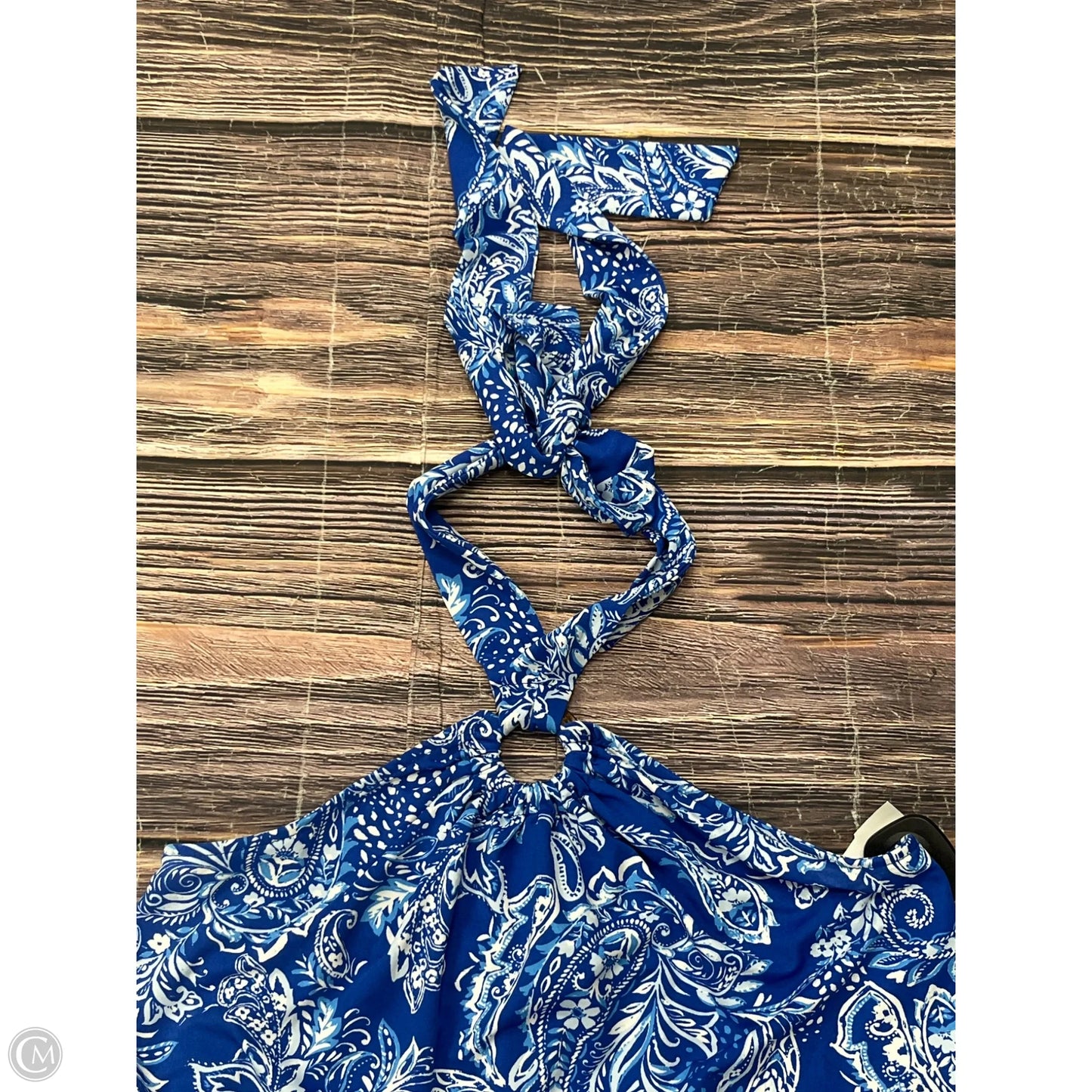 Top Sleeveless By Cece In Blue, Size: M