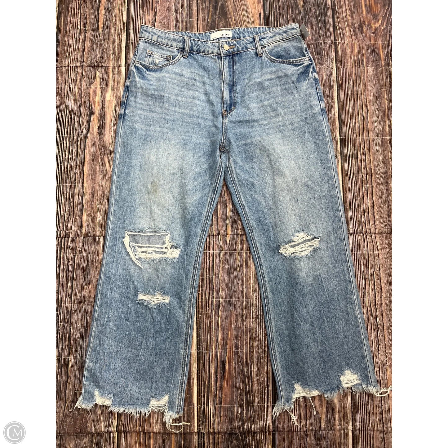 Jeans Wide Leg By Vervet In Blue, Size: 14