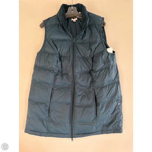 Vest Faux Fur & Sherpa By J. Jill In Blue, Size: Xl