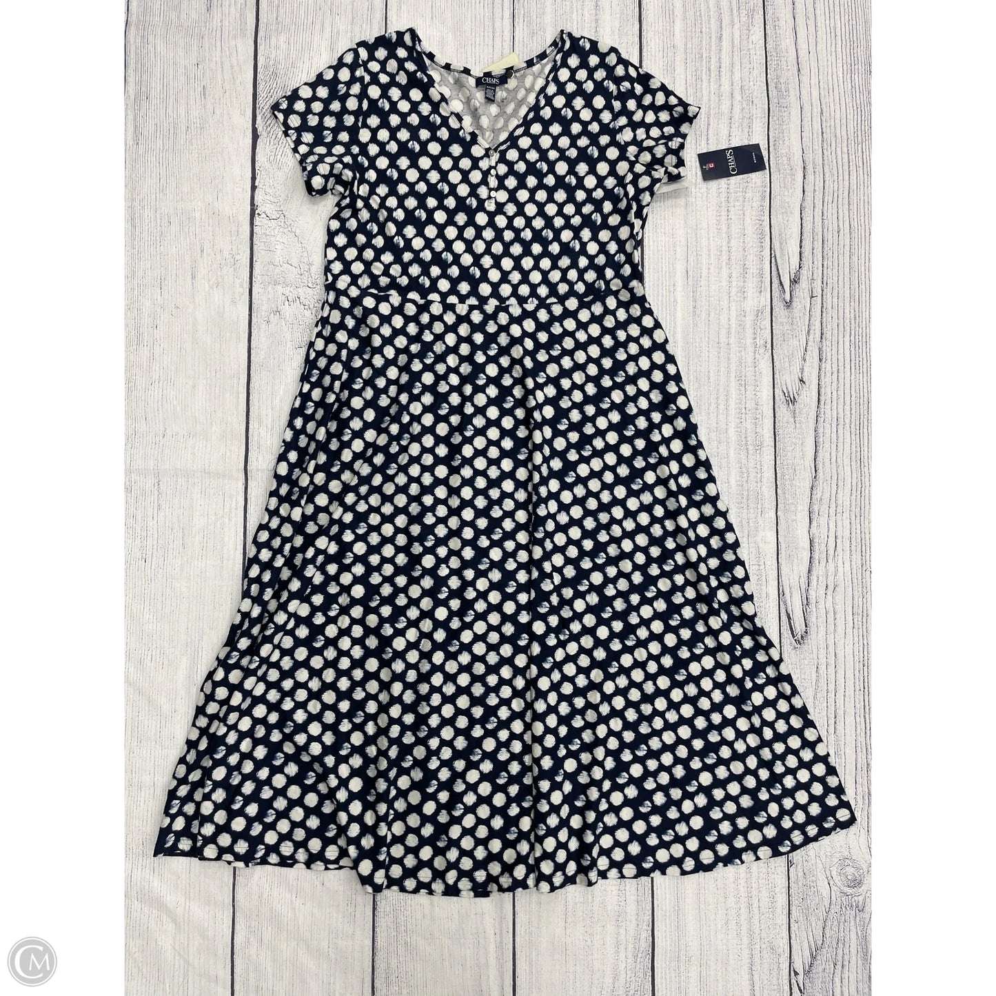 Dress Casual Maxi By Chaps In Navy, Size: 1x