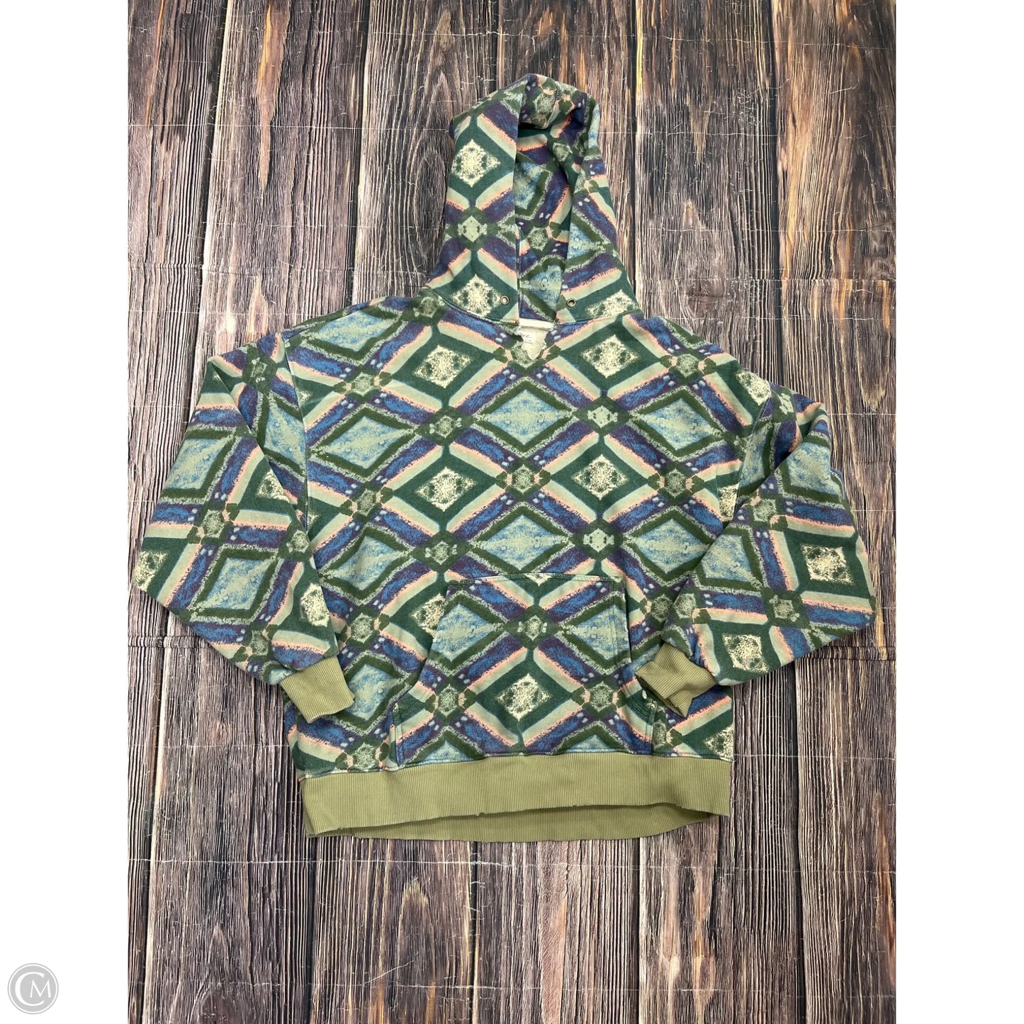 Sweatshirt Hoodie By We The Free In Green, Size: M