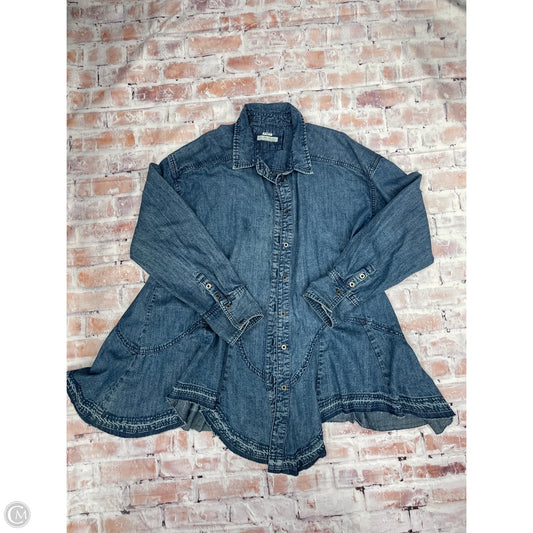 Top Long Sleeve By We The Free In Blue, Size: S