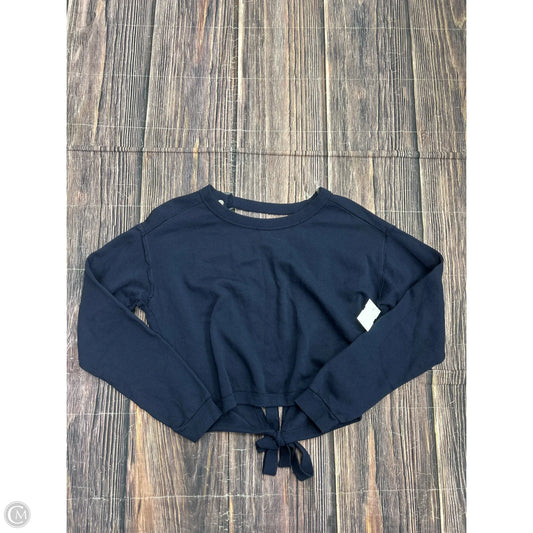 Top Long Sleeve By Bobi In Navy, Size: S