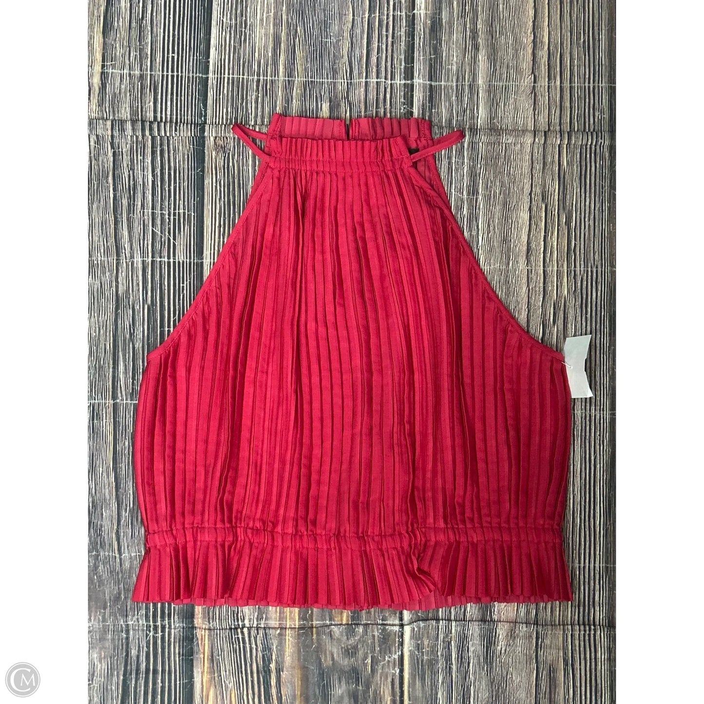 Top Sleeveless By Banana Republic In Red, Size: M