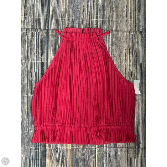 Top Sleeveless By Banana Republic In Red, Size: M