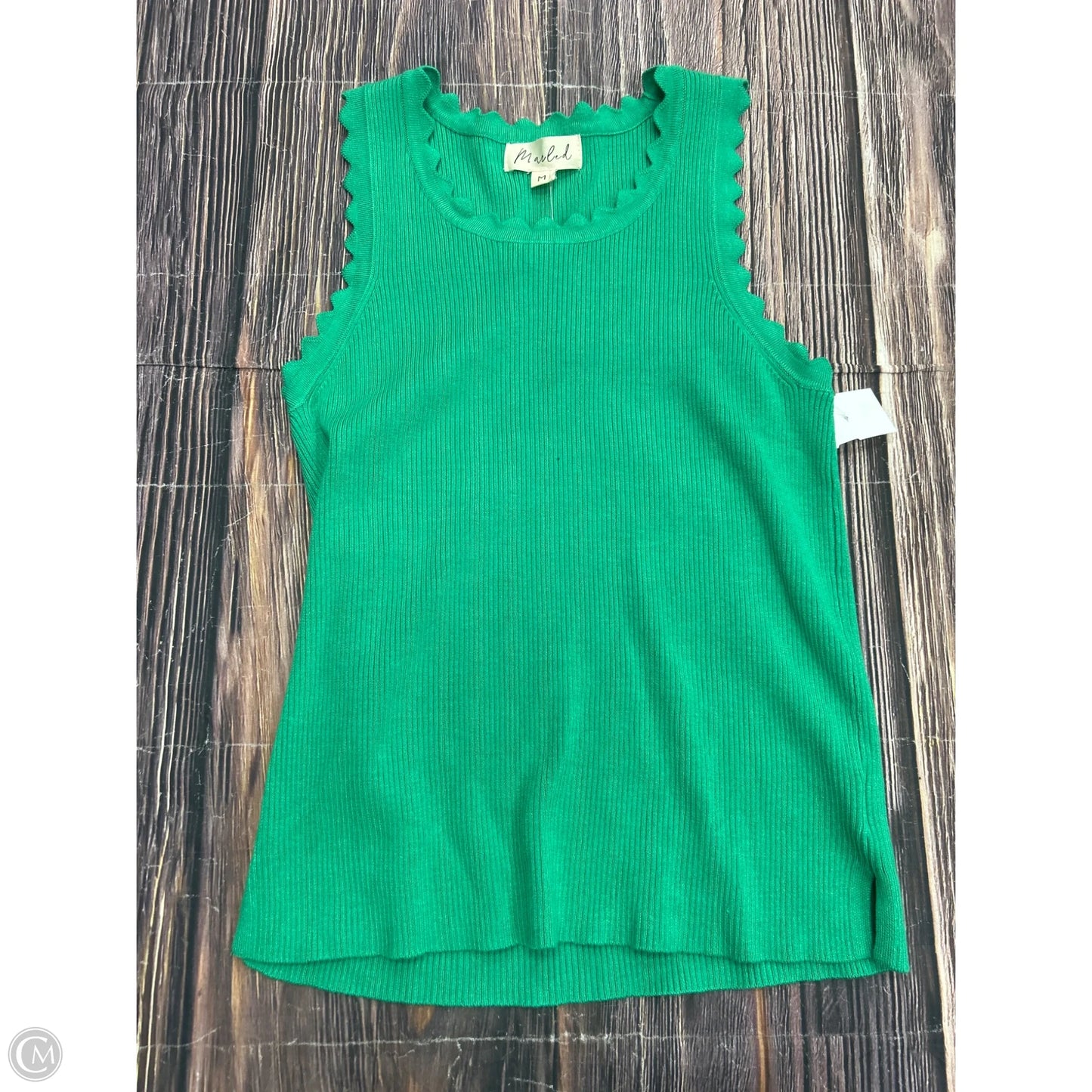 Tank Top By Marled In Green, Size: M