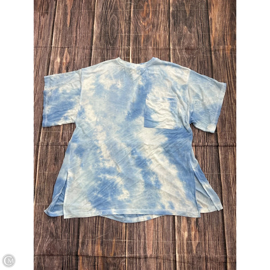 Top Short Sleeve By Easel In Blue, Size: S