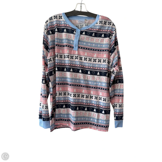 Top Long Sleeve By Serra In Blue, Size: Xl