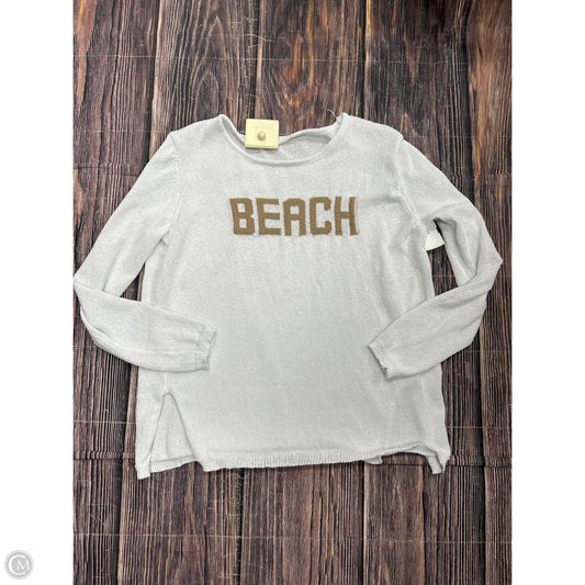 Sweater By Clothes Mentor In White, Size: L