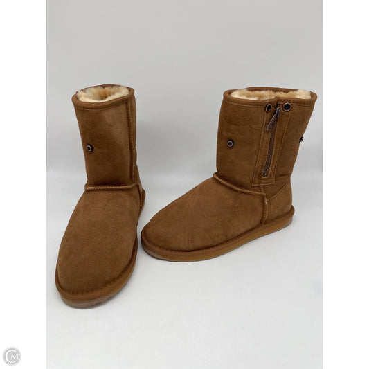 Boots Mid-calf Flats By Emu In Brown, Size: 7