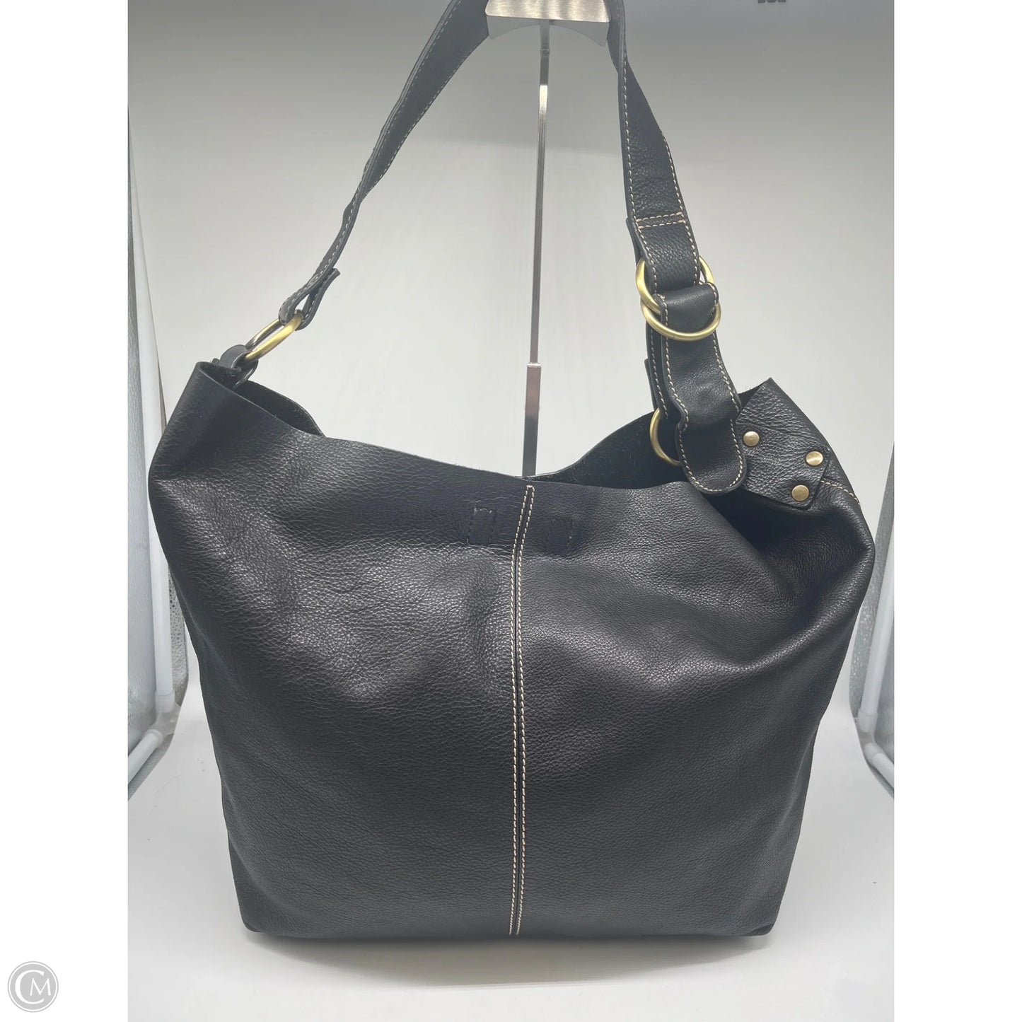 Handbag Leather By Clothes Mentor, Size: Large