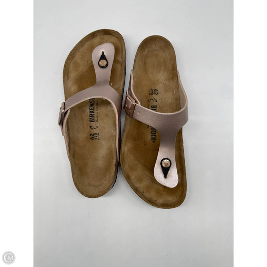 Sandals Flats By Birkenstock In Pink, Size: 11.5